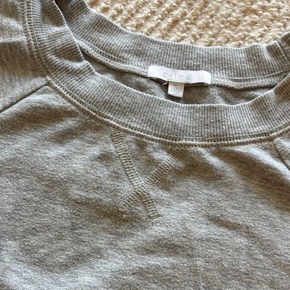 Calme by Johnny Was Heather Gray Short Sleeve Tee - Picture 4 of 9